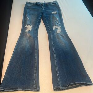 Kancan mid rise flare jeans 29 xxlong
